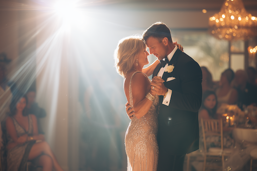 Groom dancing with his mother